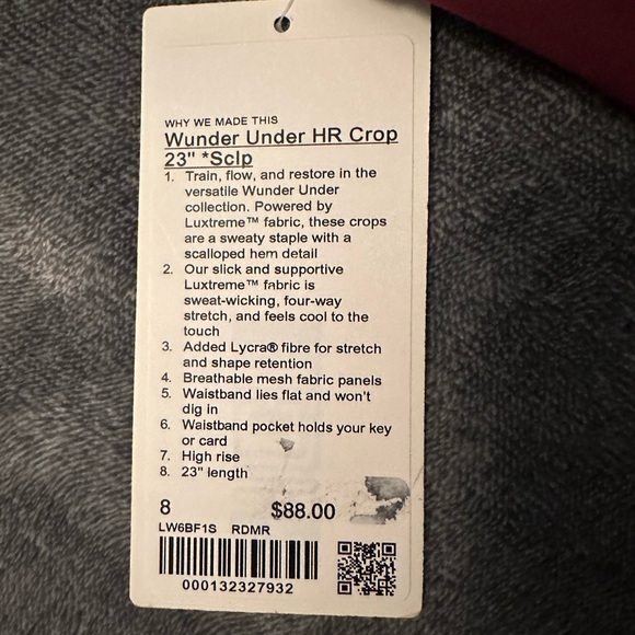 Lululemon Wonder Under crop leggings. - Picture 1 of 2